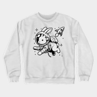 Astro Bunny: Cosmic Adventures Await Crewneck Sweatshirt